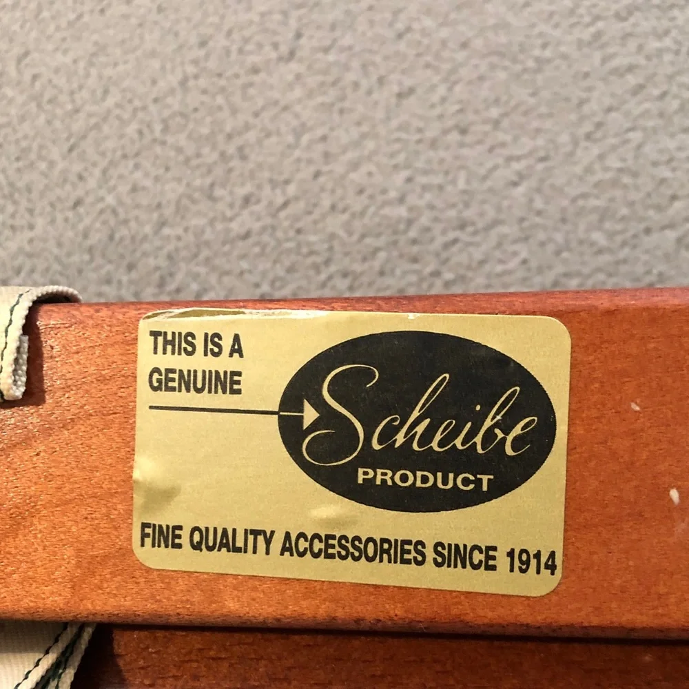Vintage Genuine SCHEIBE Wooden Folding Luggage Suitcase Rack Stand Cottagcore